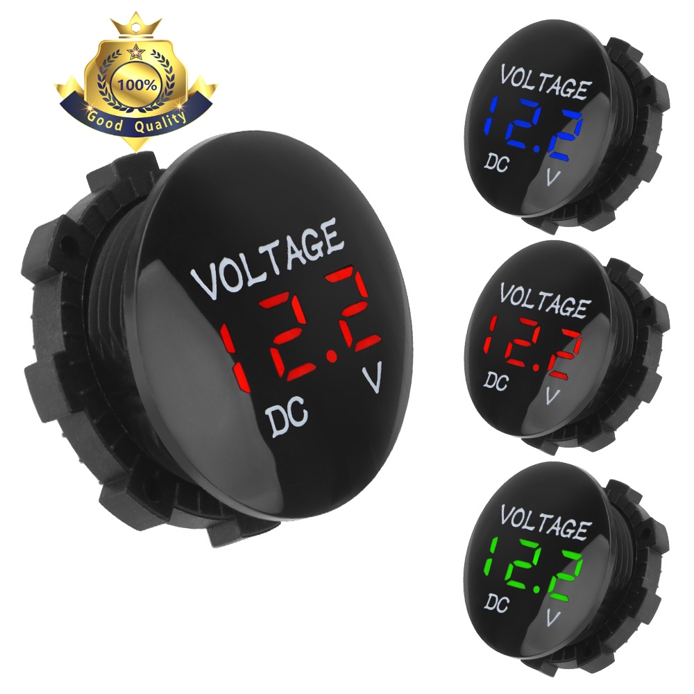 DC12V Digital Voltage Volt Meter Display Voltmeter For Motorcycle Car ...