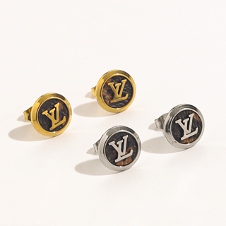 Louis Vuitton Essential V M61088 No Stone Gold Plating Stud