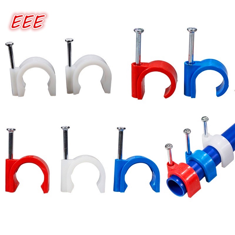 (Per Pack)Heavy Duty PVC Pipe Clamp Half Clamp(1/2" , 3/4" , 1")(Orange