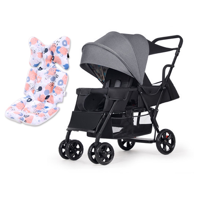 Double Stroller Wagon Foldable Comfortable Seating 0 7 Baby Year Old Travel Twin Stroller For Baby Shopee Philippines