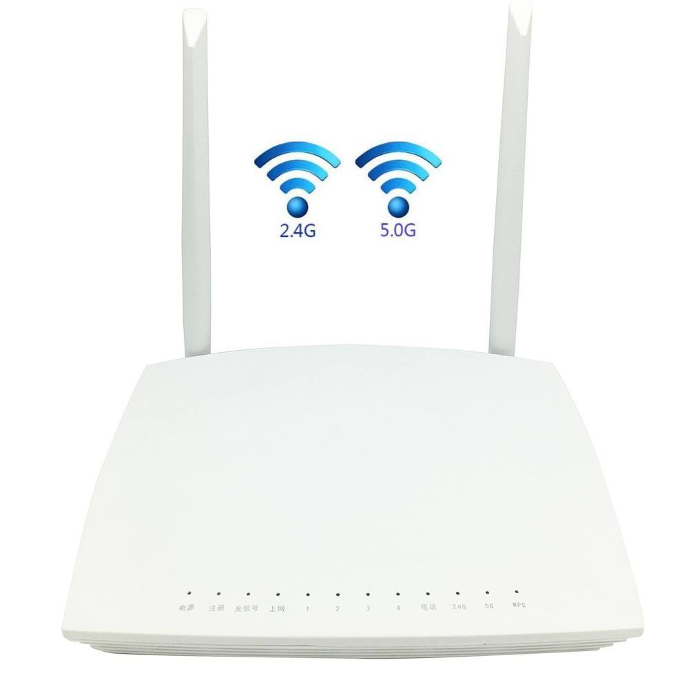 F670L ONT/ONU English Firmware Dual Band 4GE+1tel+2usb 5G WIFI UN Fiber