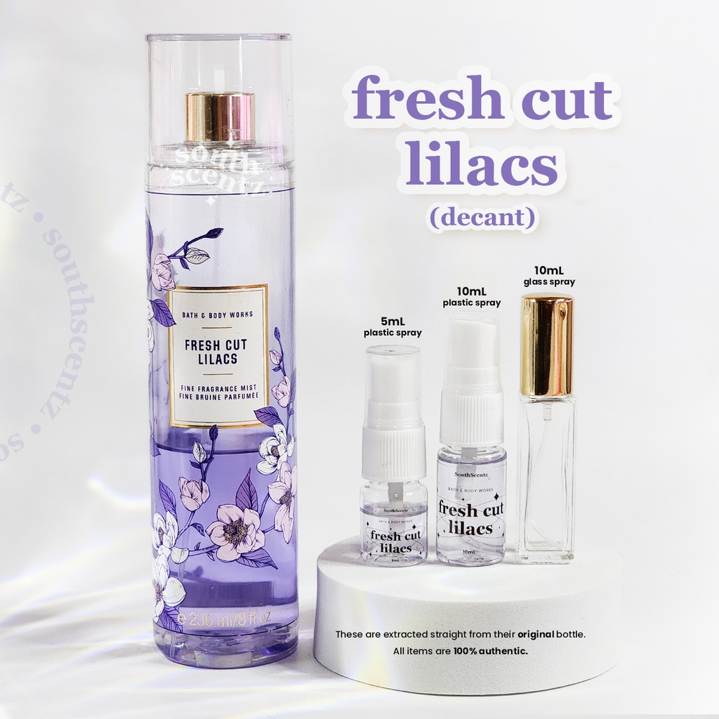 Fresh Cut Lilacs Bath and Body Works Body Mist BBW 5mL 10mL SouthScentz