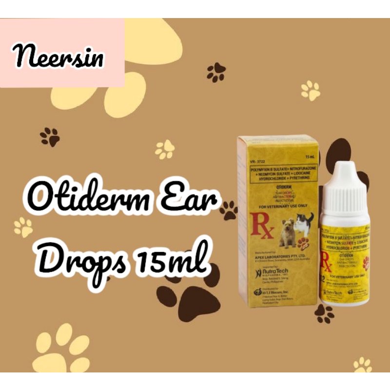 Otiderm antibacterial ear outlet drops