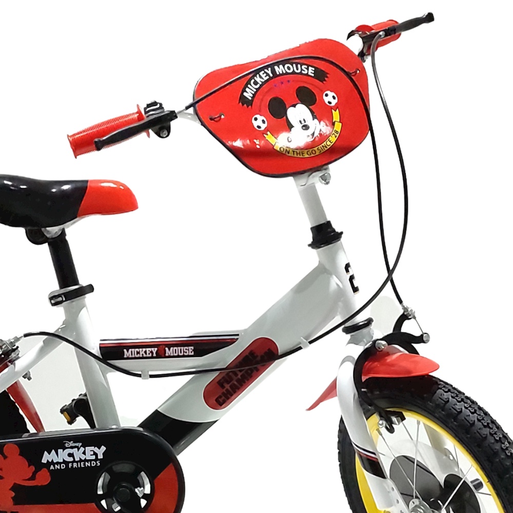 Disney Mickey Mouse Bike 14 Inches w Training Wheels for Kids Toddlers Ages 3 Years Old and Up