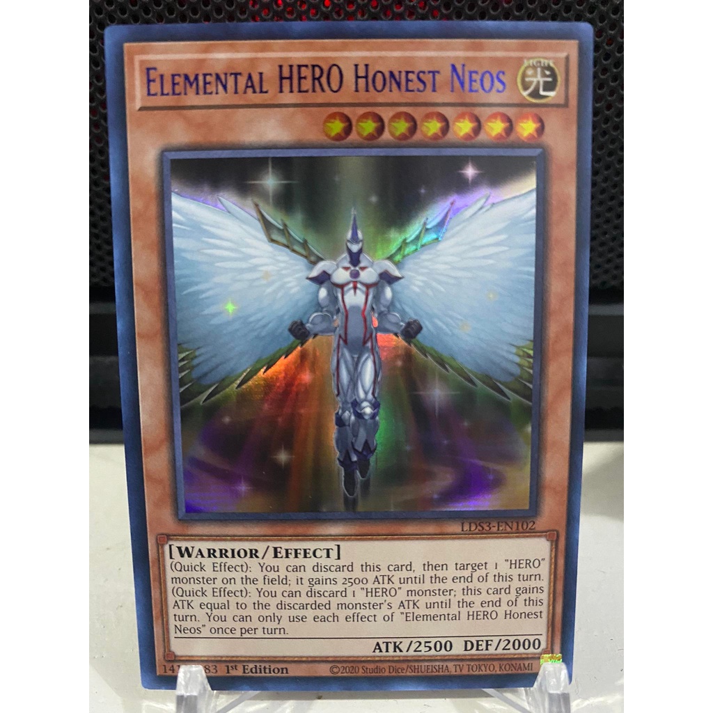 Carta Yu-Gi-Oh! Elemental Hero Honest Neos (Blu) – LDS3-EN102 – Ultra Rara – 1a Edizione, Da Legendary Duelists: Season 3