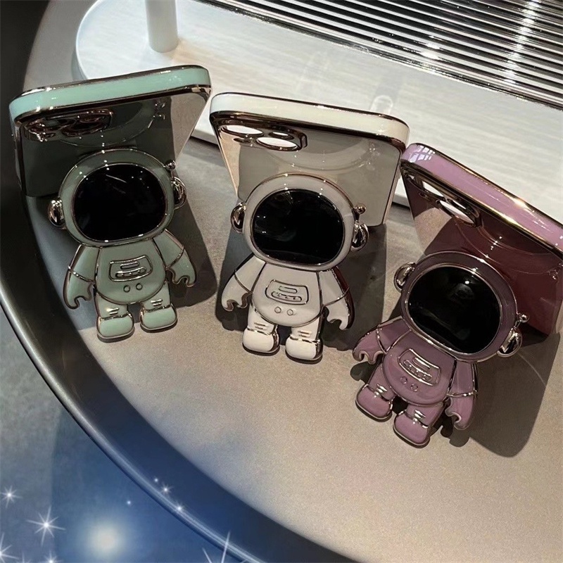 Fold Phone Stand stereoscopic astronaut Design Back Cover Holder Grips