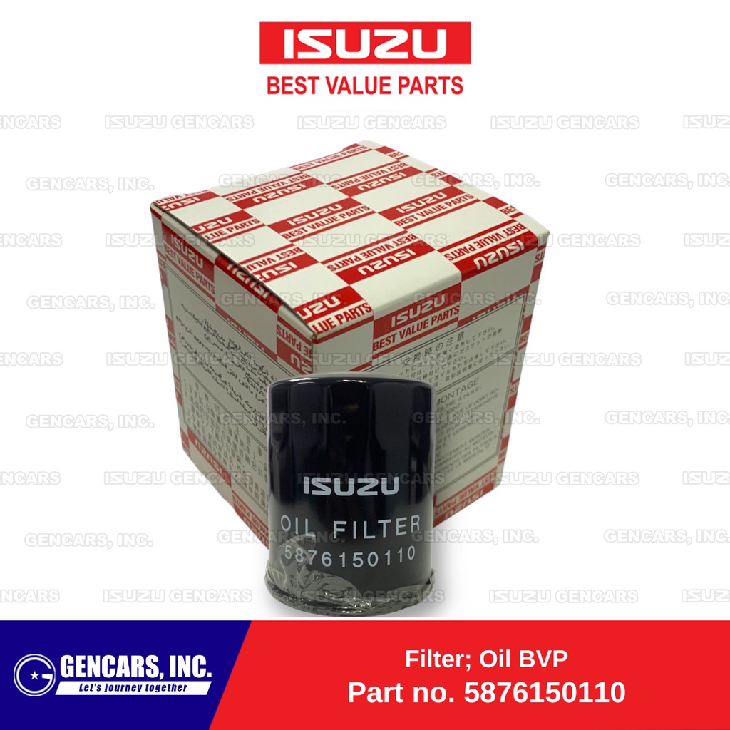 Isuzu Element; Oil Filter for Crosswind (XL/XT/XUV/Sportivo) 20072016