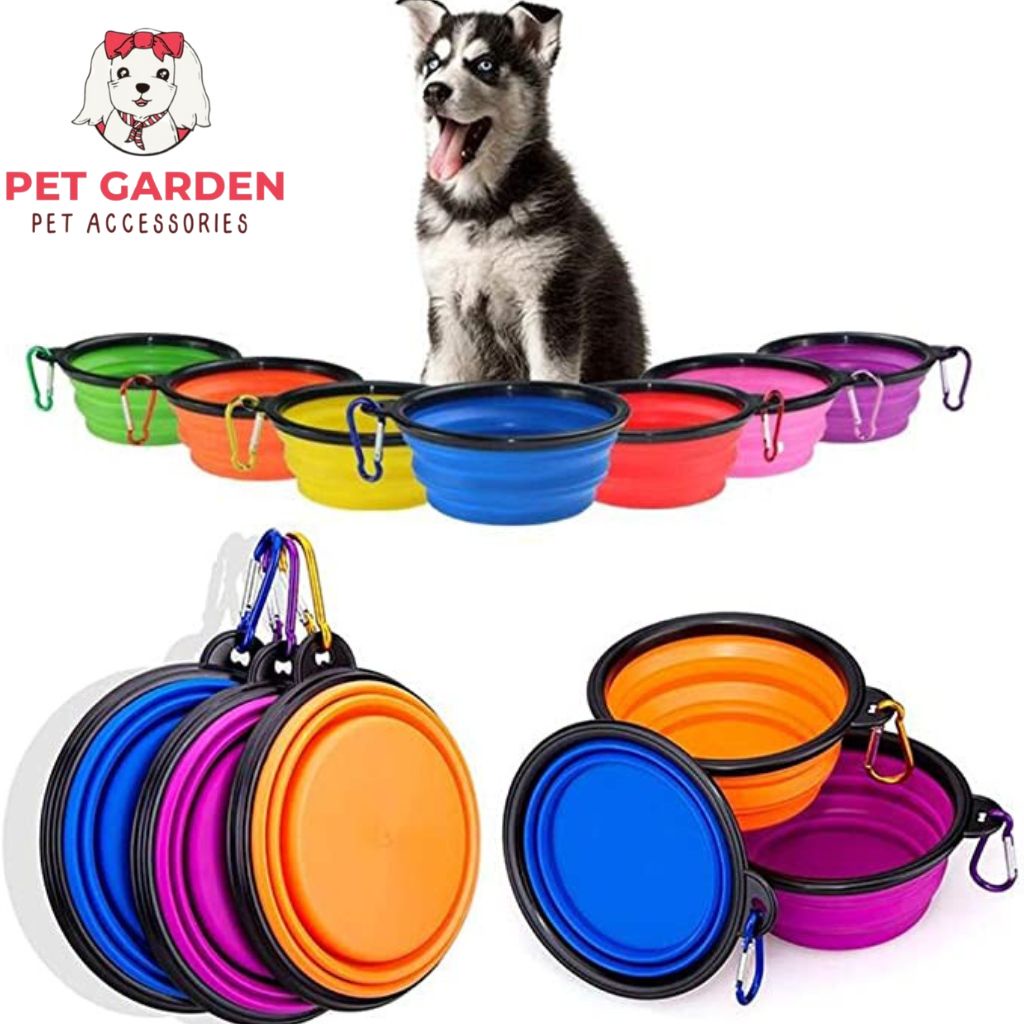 Dog Bowl Pet Travel Folding Bowl Pet Dog Cat Silicon Foldable Food Bowl