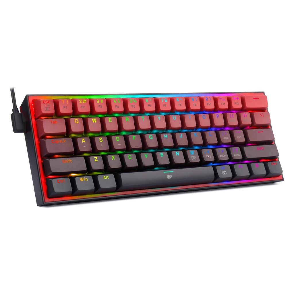 Redragon Fizz K617gbrRgb K617ggwRgb 60 Wired Rgb Gaming Mechanical