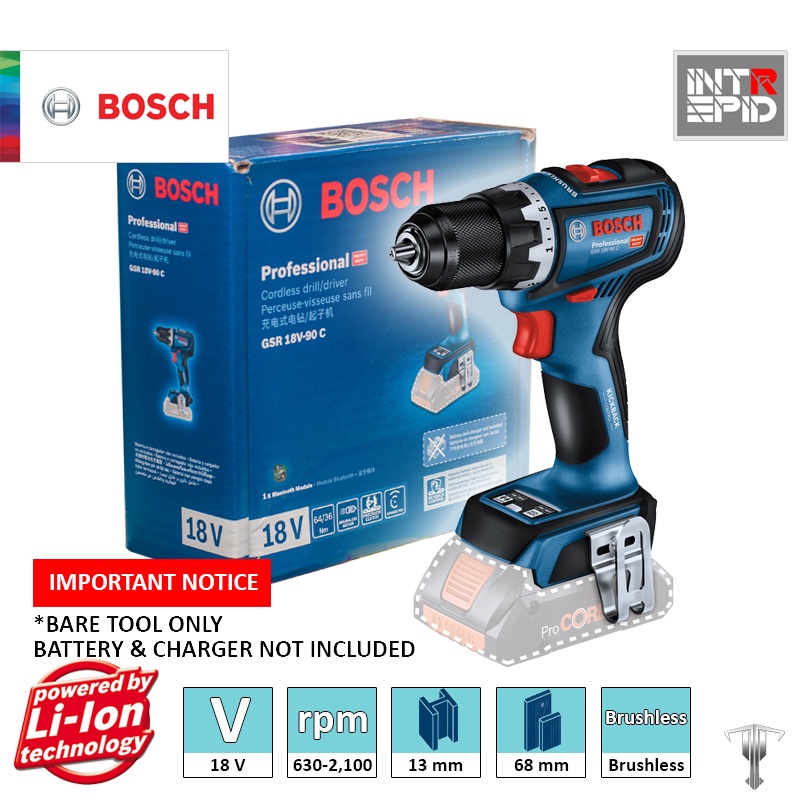 Bosch Gsr V C Professional V Brushless Cordless Rotary Drill