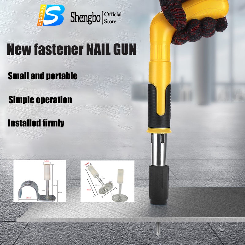 Nail Gun Tool Concrete Wall Fastening Pipe Clamp Nails Heavy Duty ...