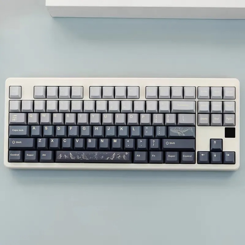 Mountain 129 Keys PBT Dye Sublimation Cherry Profile Keycaps Set for ...