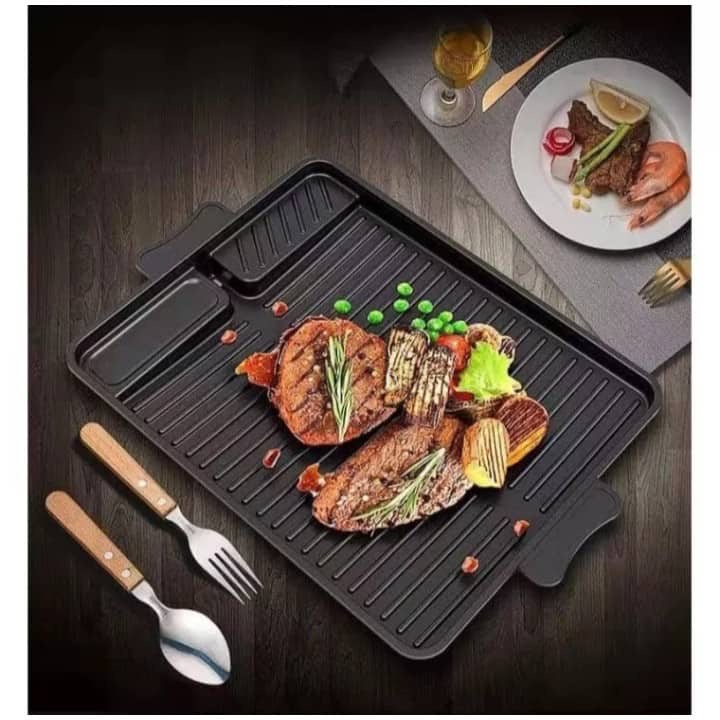 Kbbq Grill Korean Style Square Grill Pan With Maifan Coated