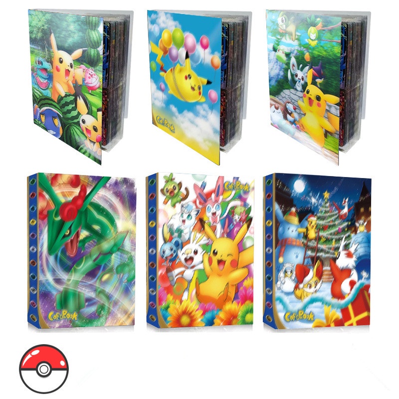 Pokemon Album 3D Holographic 240pcs Pikachu Charizard Shining Map ...