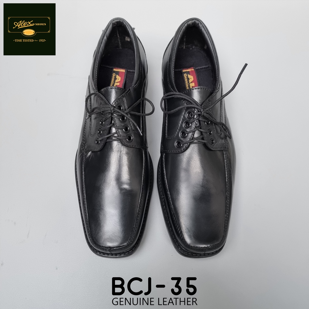 ALEX SHOES MEN'S MARIKINA MADE TAHI SWELAS GENUINE LEATHER BLACK SHOES ...