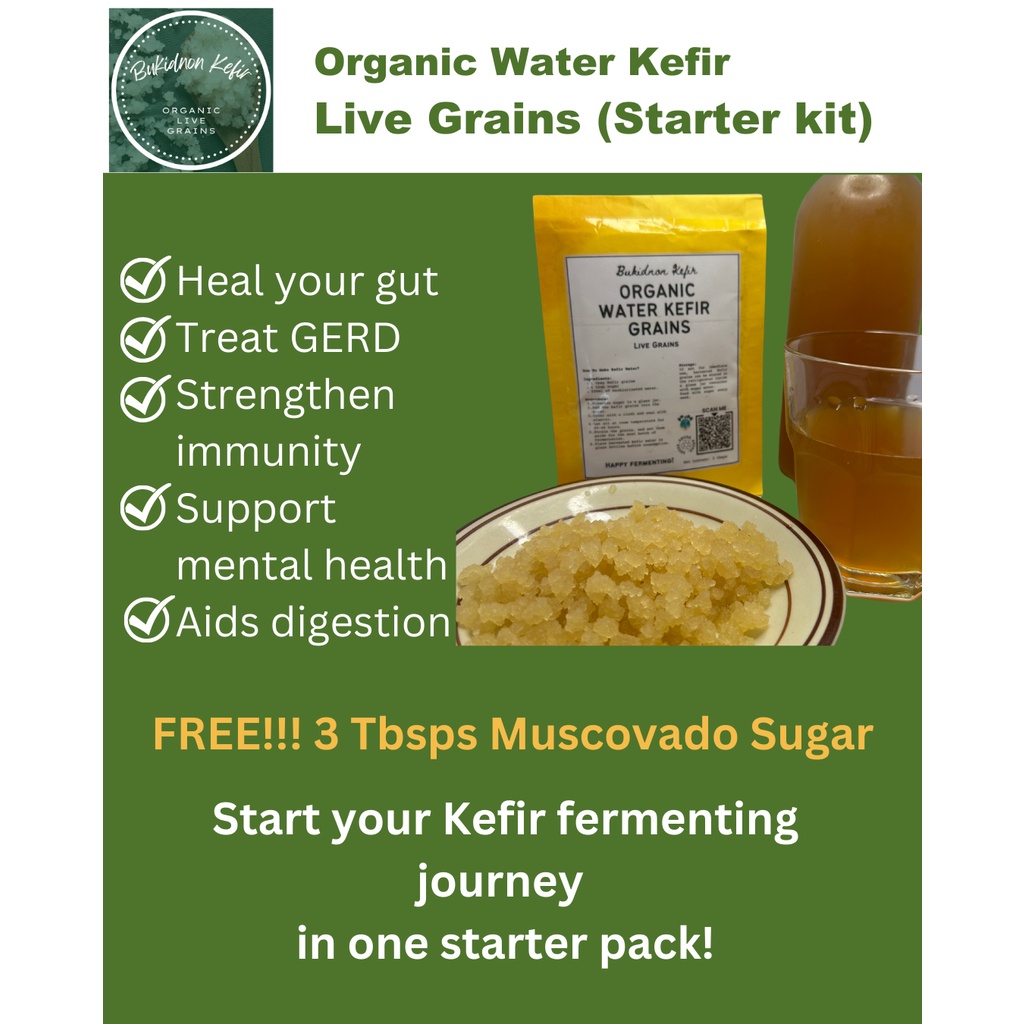 KEFIR GRAINS ORGANIC KEFIR JUICE/WATER/YOGURT/MILK PROBIOTICS GERD