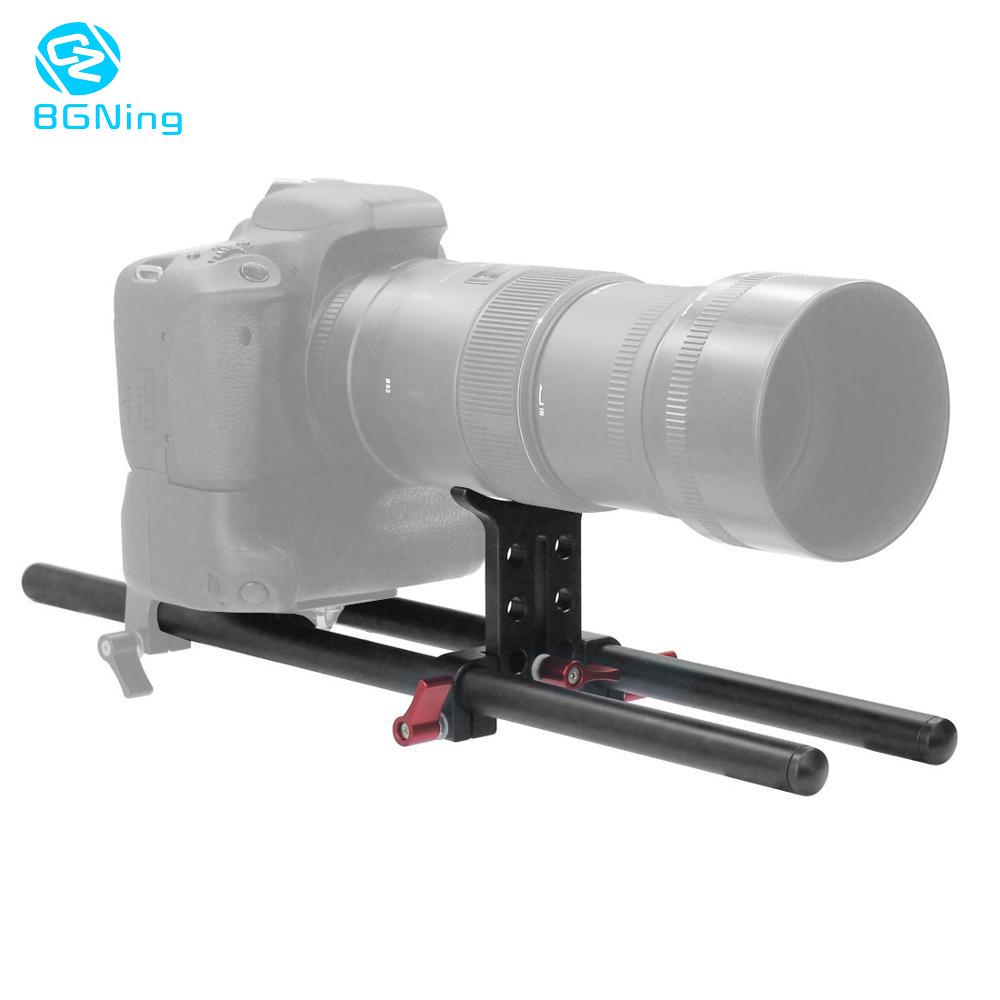 BGNing 2Pcs 10cm 25cm 30cm 40cm Carbon Fiber Tube Rod w/ 15mm Telephoto ...