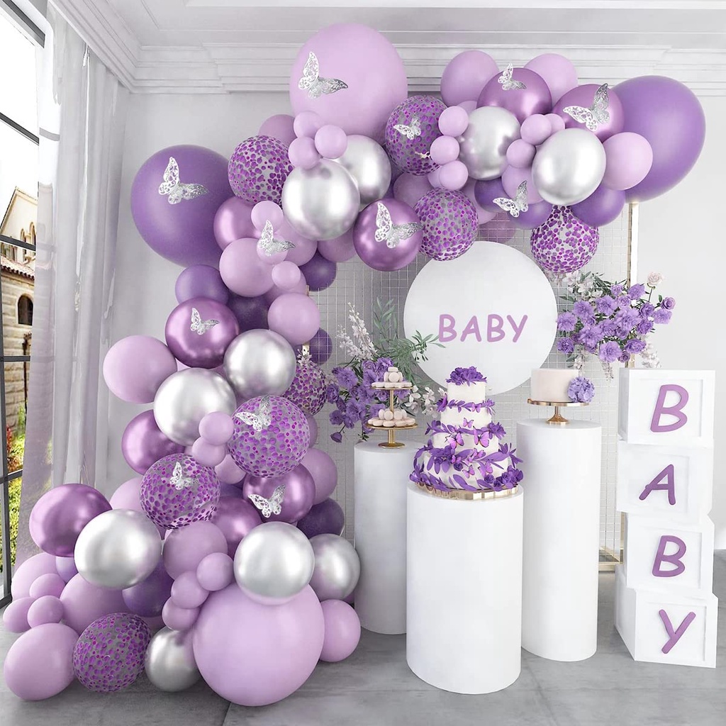 Purple Balloons 70 Pcs 12 Inch Pastel Purple Balloons Lilac