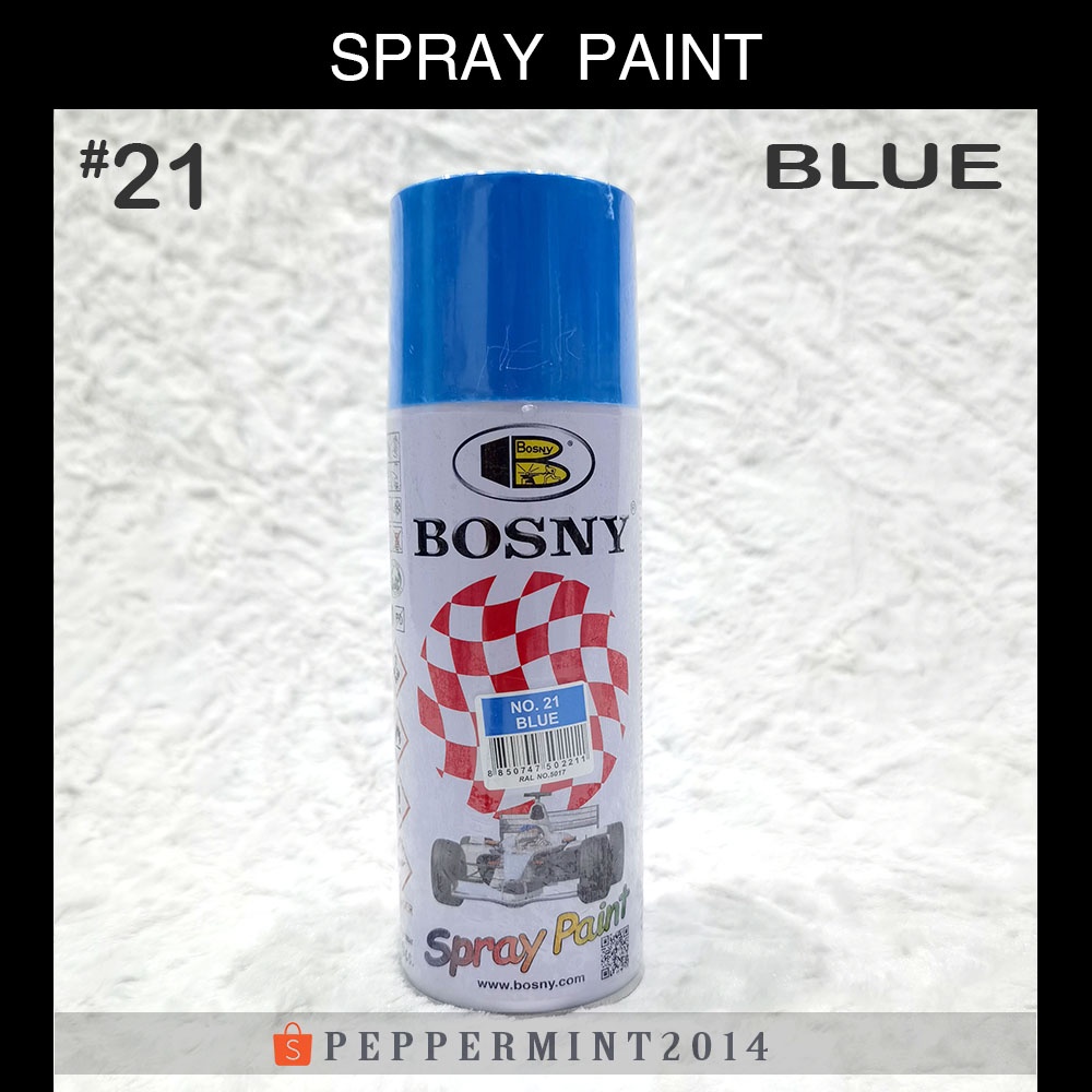 Original Authentic Bosny 100 Pure Acrylic Spray Paint Solid Multiple