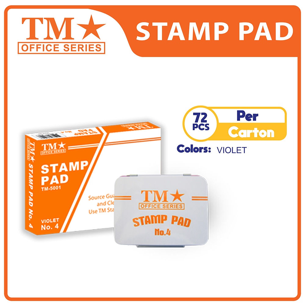 TM 72 pcs Stamp Pad Violet Shopee Philippines