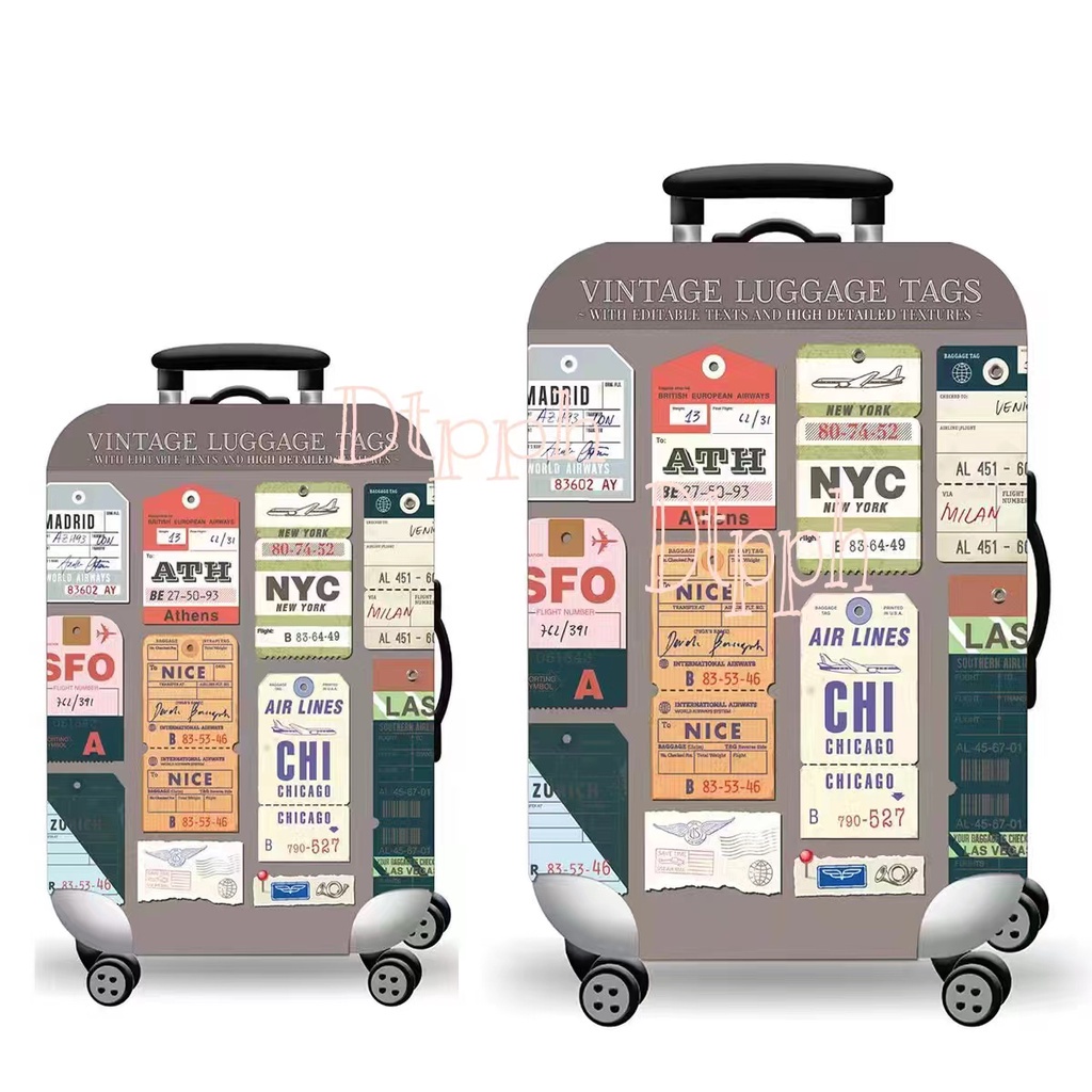 Luggage Cover Waterproof Travel Suitcase Luggage Cover Elastic (S/M/L