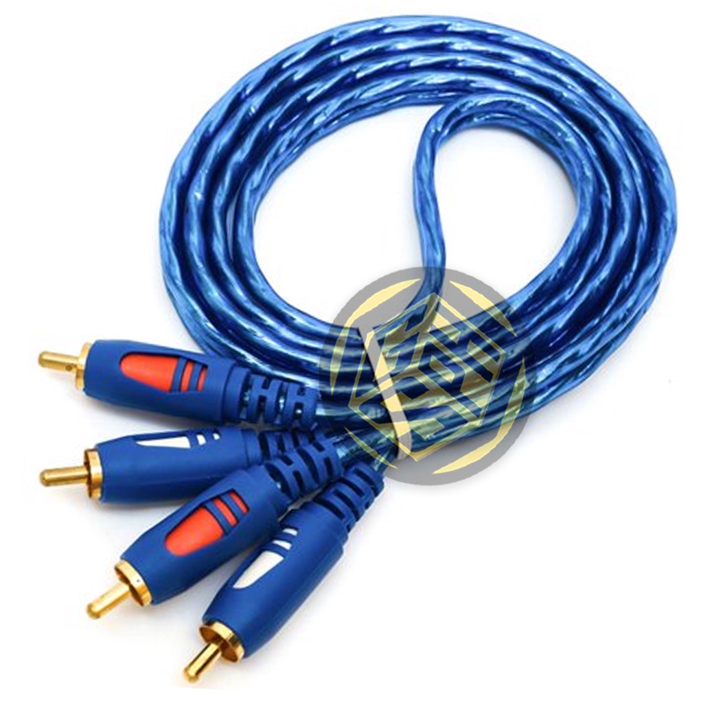 🟨RCA Cord 2X2 1.5 Meters Blue Cable Heavy Duty🟨 Shopee Philippines