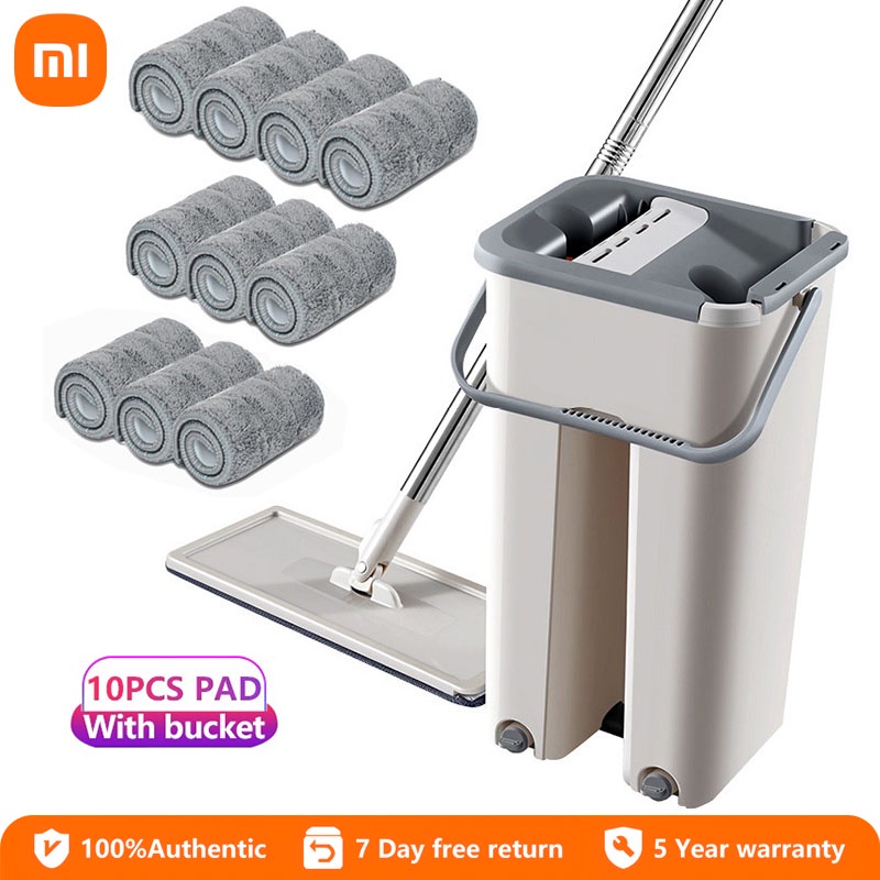 Flat Mop Self Wash Squeeze Dry Floor Mop 2 in 1 360 Spin Mop With