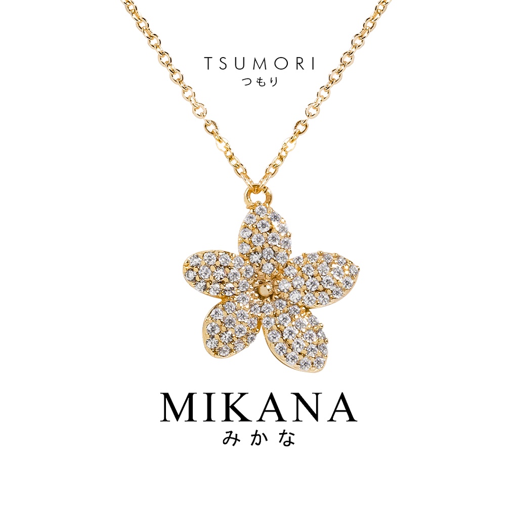 Mikana Floral Gold Plated Tsumori Necklace for women accessories ...