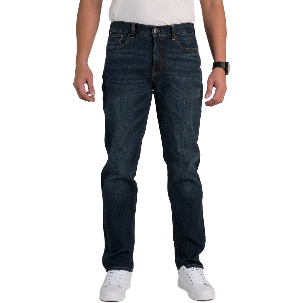 GIORDANO Men's Regular Tapered Jeans (01112026) - Dark Blue | Shopee ...