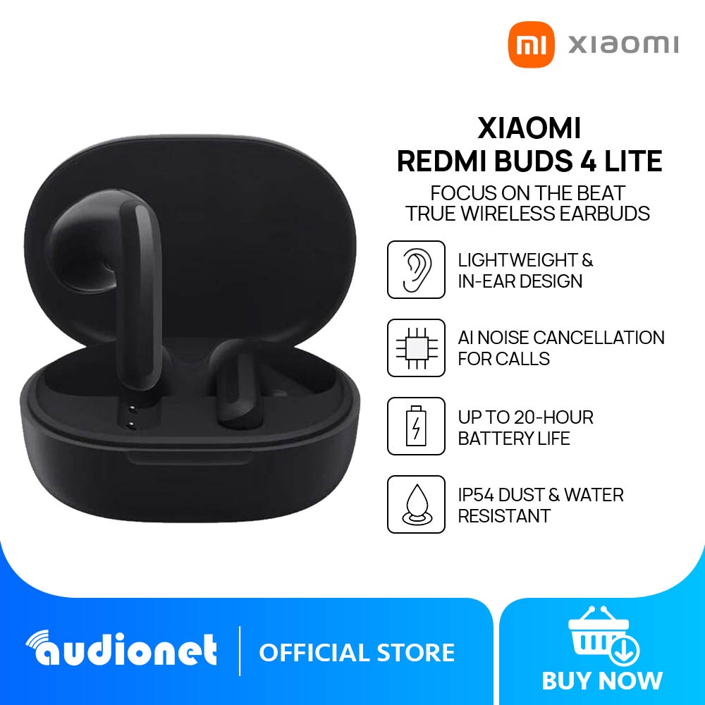 Xiaomi Redmi Buds Lite True Wireless Earbuds IP54 Dust and Water  Resistance