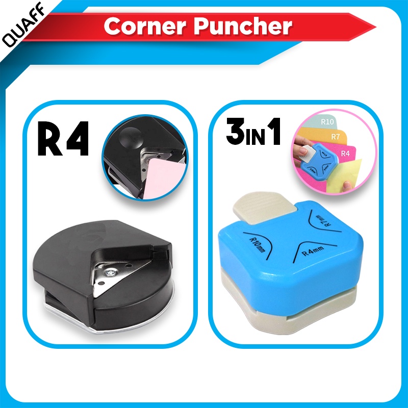 3IN1 R4mm / R7mm / R10mm Round Corner puncher Trimmer Puncher for Card
