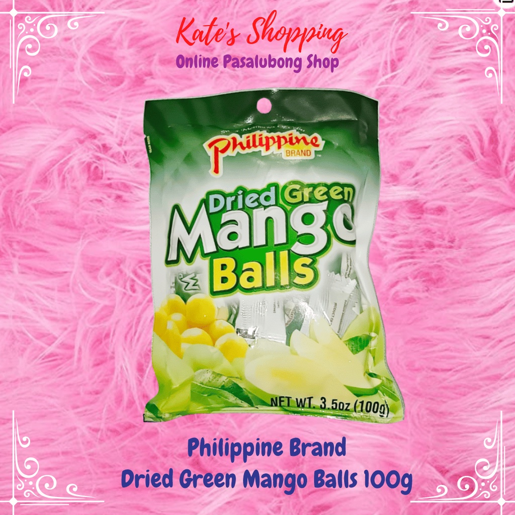 PHIL DRIED GREEN MANGO BALLS 100G | Shopee Philippines