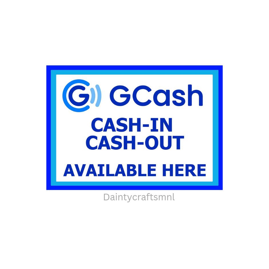 Gcash Signage A4 Size Laminated Shopee Philippines 2802