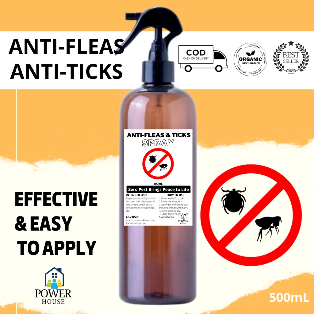 Anti Flea & Tick Spray for Dog, Cat, Heartworm Protection, anti flea
