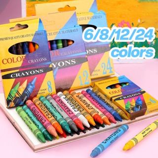 Wholesale 208Pcs Kids Drawing Kit Cartoon Design Assorted Bright Colors  Multi Purpose Colored Crayon For Coloring Painting Pink From China