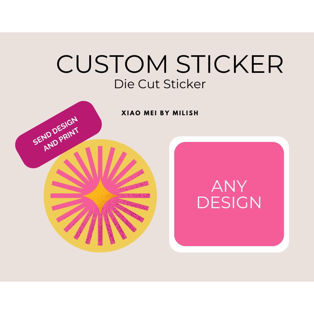 30/ 50/100 pieces Custom Die Cut Sticker | For Small Business | Part 3 ...