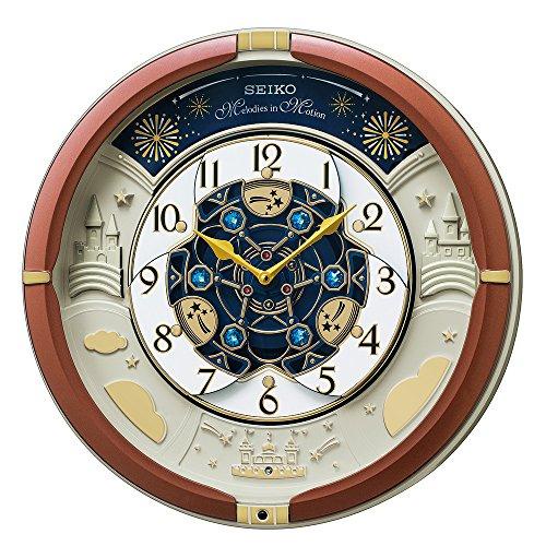 SEIKO RE601B clock Table clock/Wall brown metallic 39 9.6cm analog ...