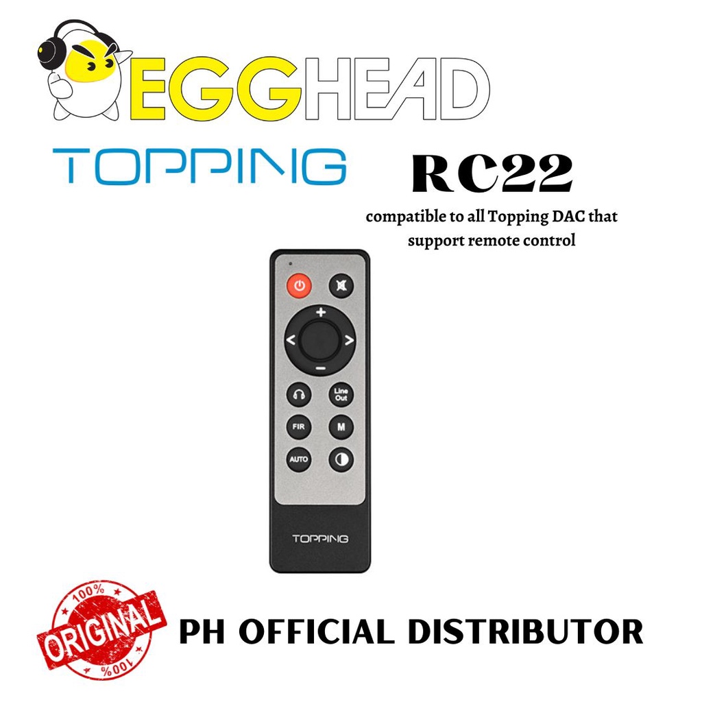 Topping RC-22 Decoder Decoding DAC's Remote Control | Shopee Philippines