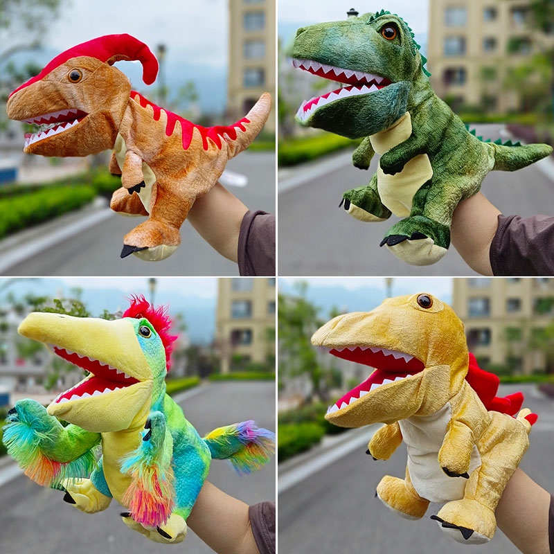 [Smida] The new large mouth-opening dinosaur hand puppet with a movable ...