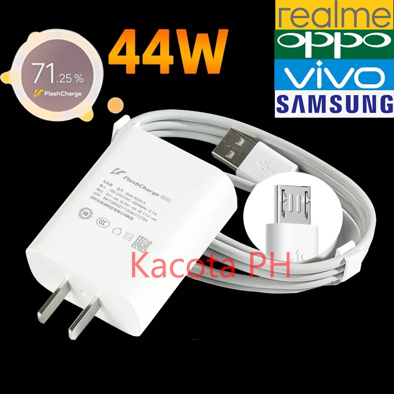 Oppo Charger Original Fast Charger 18W Micro Usb 2IN1 Adapter Set For