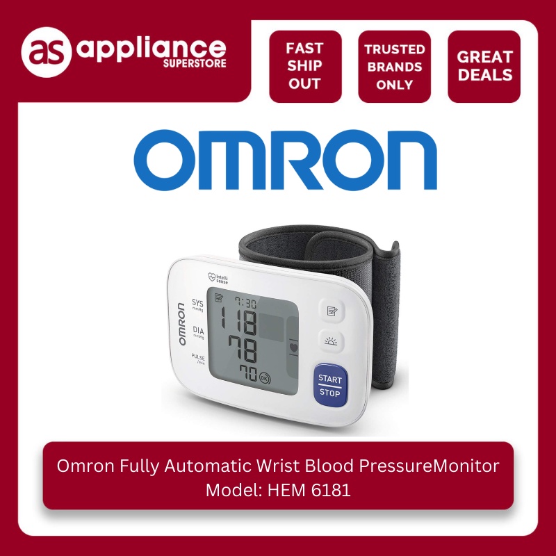 Omron Fully Wrist Blood Pressure Monitor HEM 6181 | Shopee Philippines