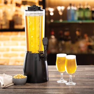 5L Draft Beer Tower Juice Drink Beverage Dispenser+LED Lamp Beer