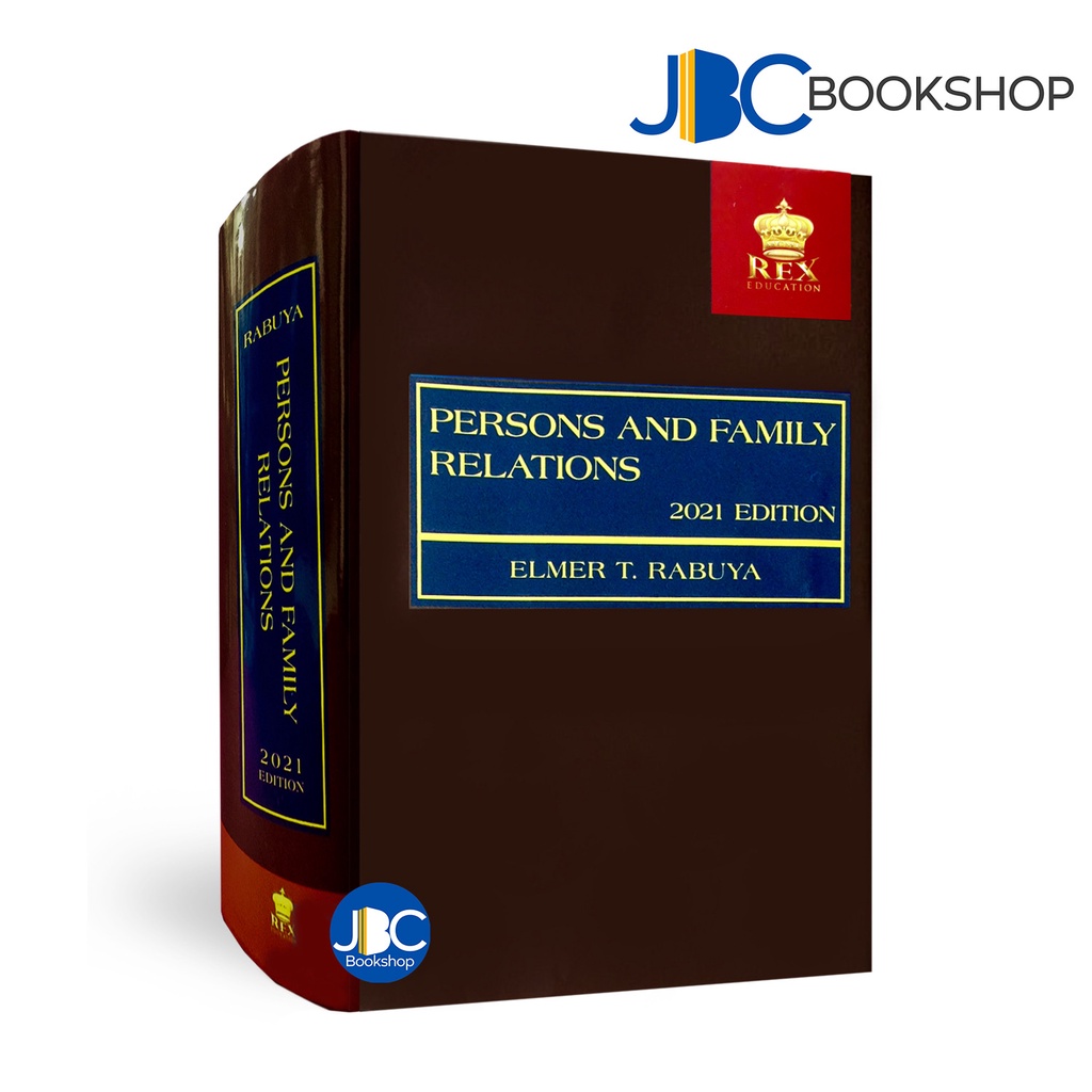 Persons and Family Relations 2021 Edition by Elmer T. Rabuya | Shopee ...