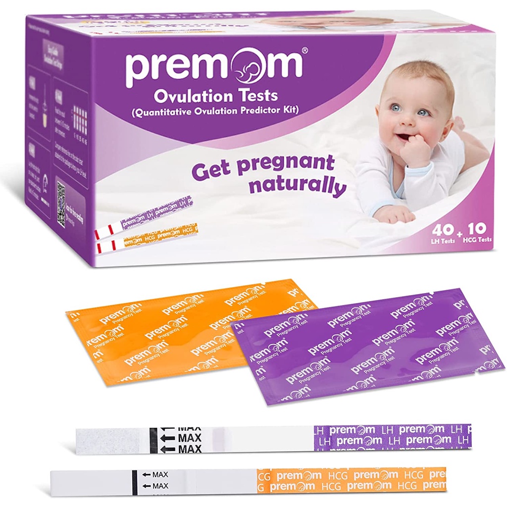 Premom Quantitative Ovulation Predictor Kit：40 Ovulation Tests + 10