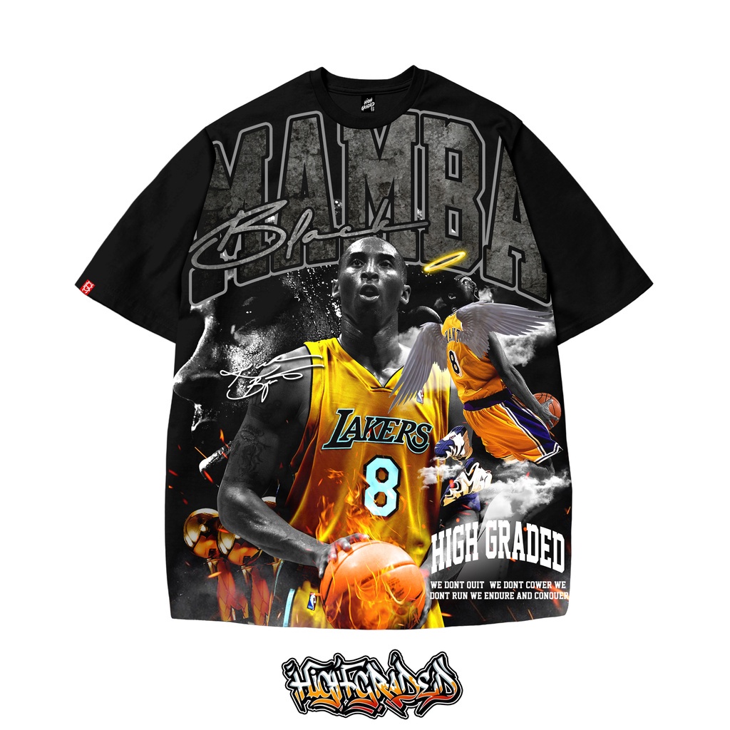 KOBE BRYANT Black Mamba Offnight Kobe Bryant Tee NBA Star T Shirt for ...