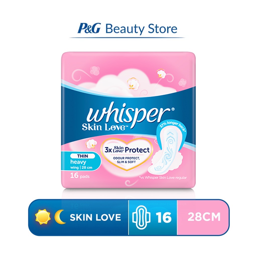 Whisper Skin Love Ultra Thin Long Napkin [Heavy Flow] NonWings 16 pads
