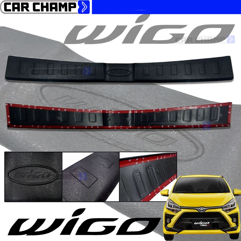 Toyota Wigo 2017 to 2022 OEM Black Chrome/All Black Rear Step sill or