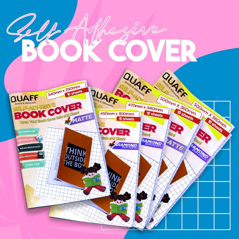 Self Adhesive Book Cover (10 sheets / pack) Shopee Philippines