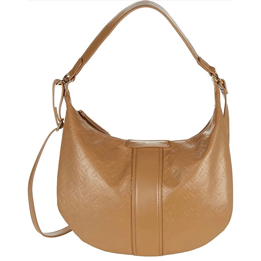 Original from U.S. Tommy Hilfiger Cameron II Ellipse Embossed Hobo