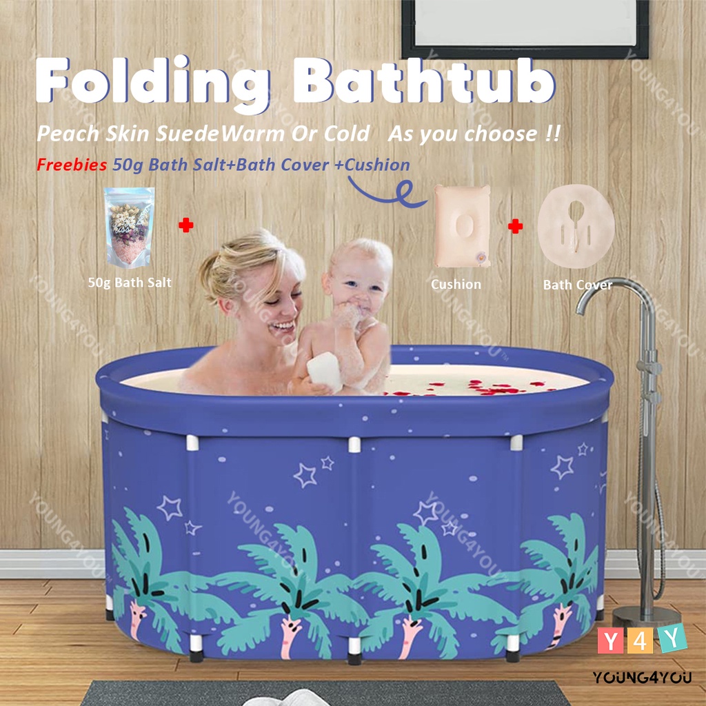 Y4Y Portable Bathtub Portable Folding Bathing Bathtub for Adults